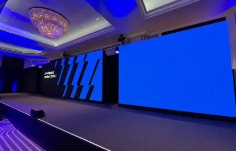 London_exhibition_led_audio_visual_proofpoint_hilton_park_lane